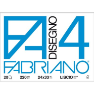 BLOCCO FABRIANO F4 24x33 LISCIO PZ10 30599