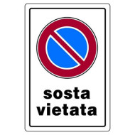 CARTELLO PVC 3A SOSTA VIETATA CC02