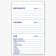 BLOCCHI COMANDE RISTORANTE PIZZERIA BAR A TAGLIANDI