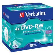 DVD-RW VERBATIM 4.7 GB PZ5 SIAE INCLUSA 43229  60433