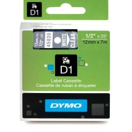 NASTRO DYMO BIANC/TRASP mm12x7 S0720600  45020