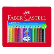 PASTELLI FABER GRIP 24 112423 ASTUCCIO METALLICO