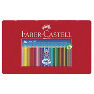 PASTELLI FABER GRIP 36 112435 ASTUCCIO METALLICO