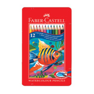 PASTELLI FABER ACQUERELLABILI 12 AST. METALLICO 115929 38060