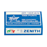 PUNTI METALLICI ZENITH 130/E CONF.10PZ DA 1000 PUNTI 20023
