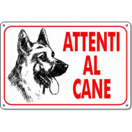 CARTELLO 3A ATTENTI CANE CC22