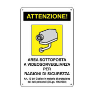 CARTELLO AREA VIDEOSORVEGLIATA 546231